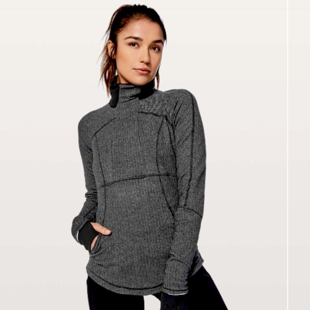 Lululemon Base Runner 1/2 Zip
Heather Herringbone